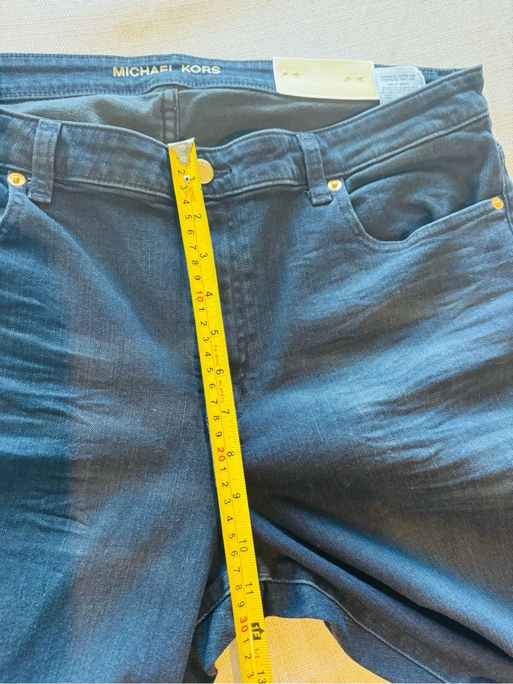 Michael Kors Indigo-Wash Straight Leg Jeans